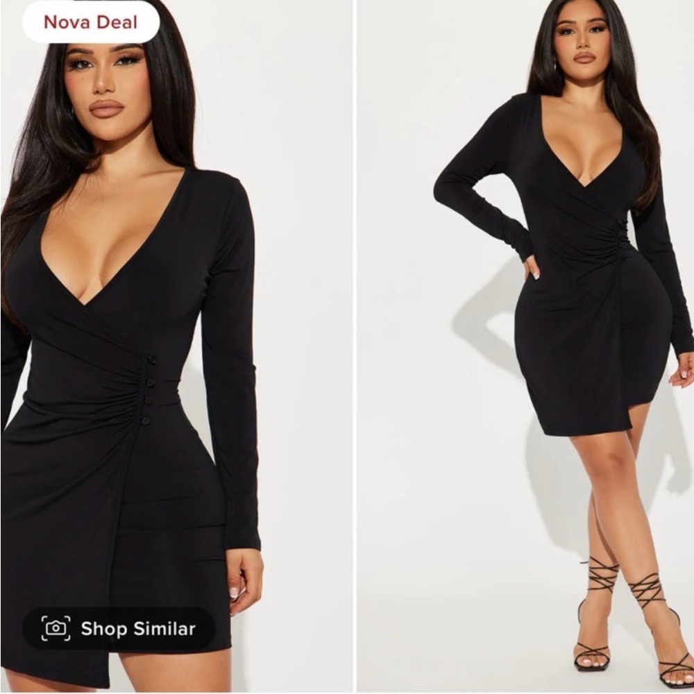 Black dress from Fashion Nova